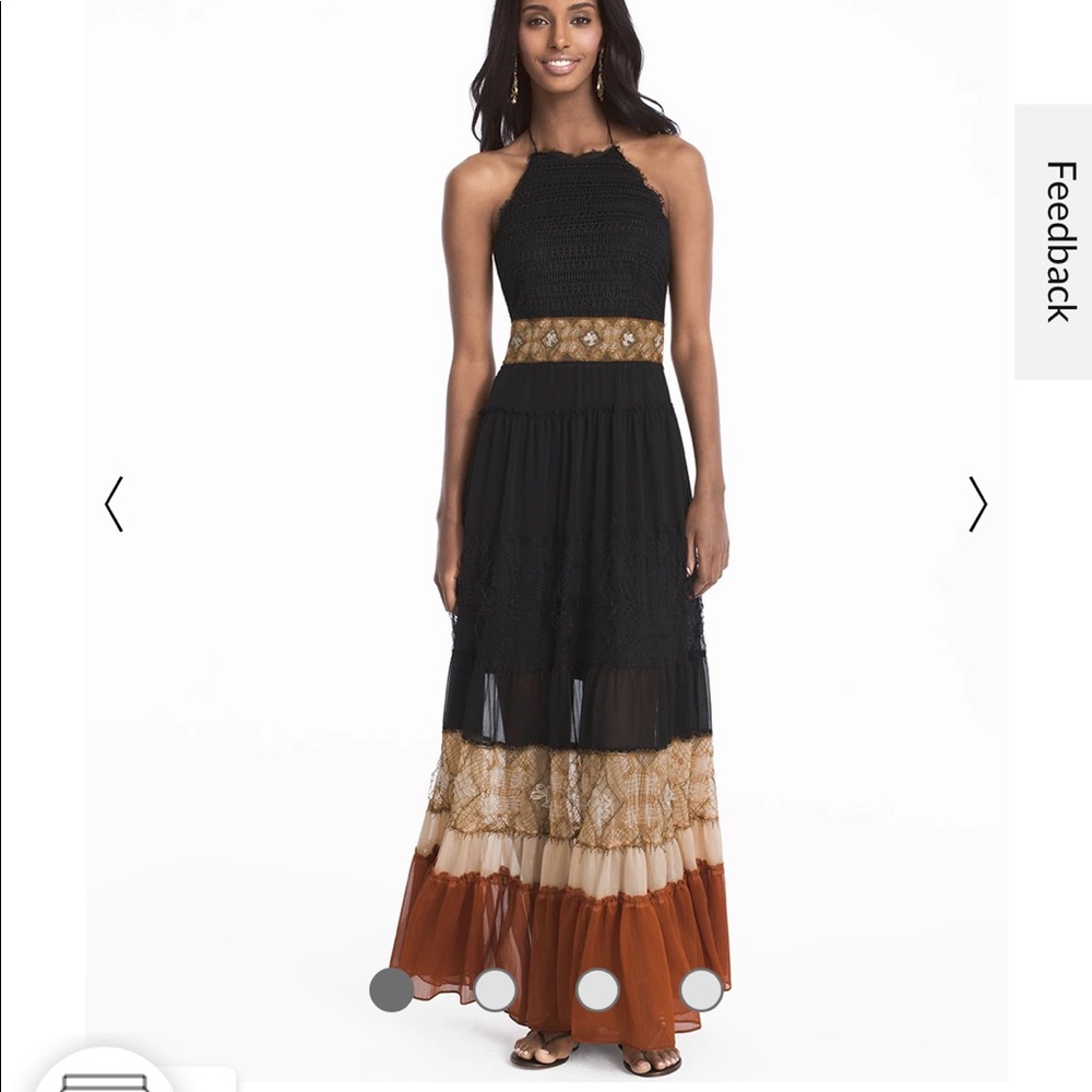 NWT* Colorblock Mixed Media Maxi Dress